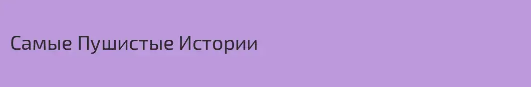 Самые Пушистые Истории